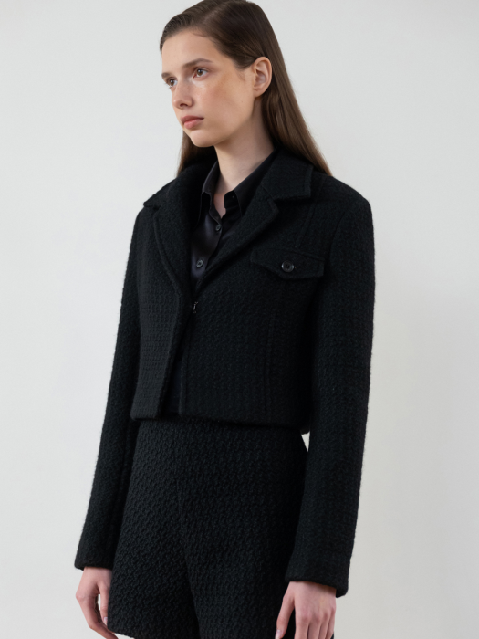 TWEED WOOL JACKET_TT2W001BK