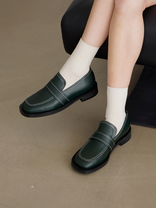 Hazel loafer / green