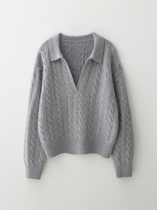 PVIL Cable Pullover(Gray)