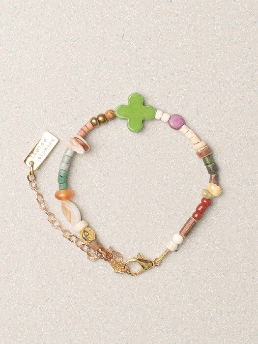 FULL CLOVER BRACELET-GRASS : ARCHIVE-049