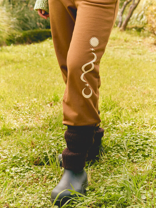 Sun And Moon Organic Cotton Sweatpants Brown