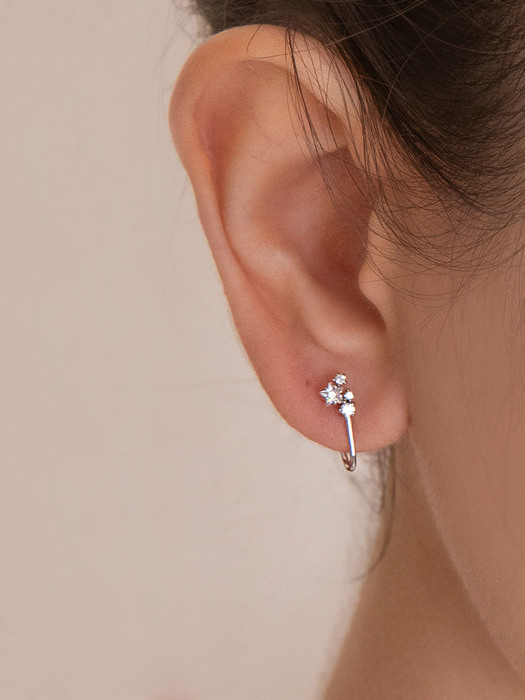 [SILVER925] Star Curve Earring