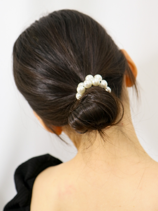[1+1Boxing Day] Pearl & Crystal Velvet Hair-Band Set Ia142
