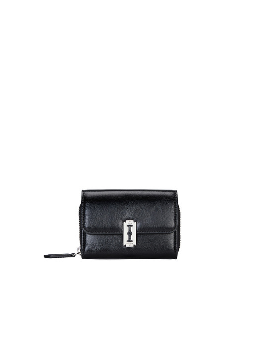 [RENEWAL] Perfec Essence Zipper Card Wallet (퍼펙 에센스 지퍼 카드지갑) Black