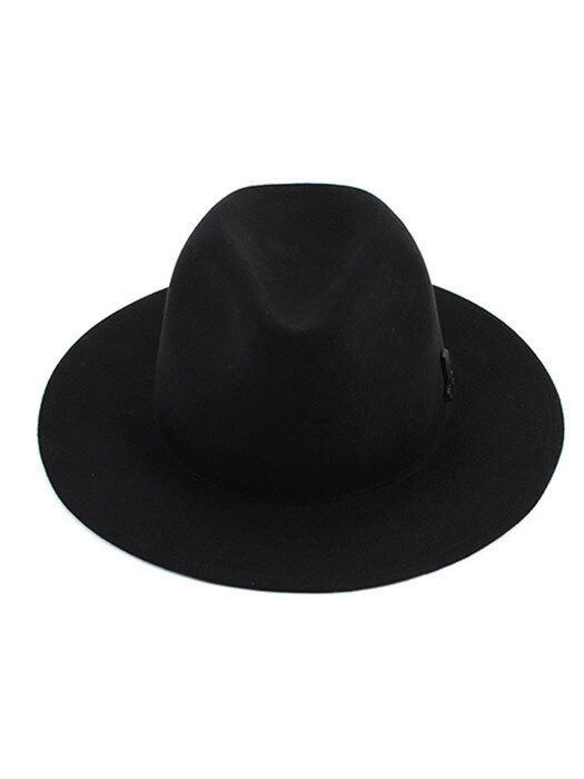 Basic Black Wool Fedora 울페도라