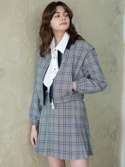 WED_Vintage checkered two-piece_skirt
