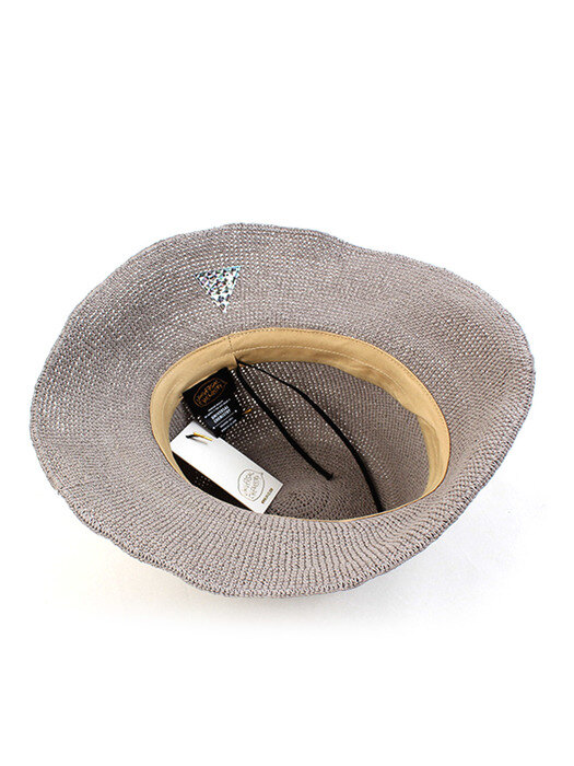 Gray Ribbon Wire Raffia Hat 라피아햇