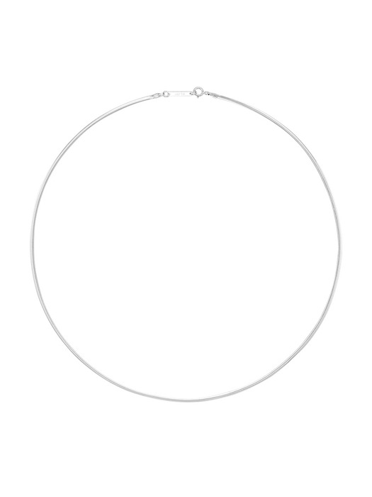[925 silver] Un.silver.161 / flat soir necklace (long ver.)