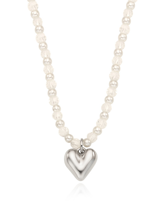 fairytale beads heart necklace