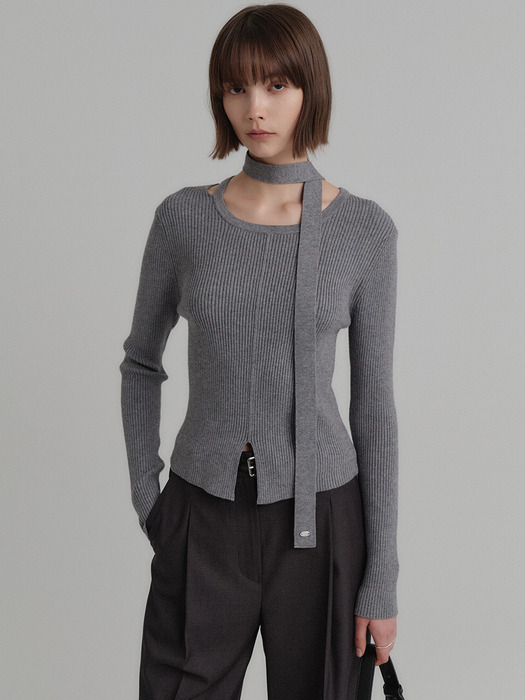 [3차 리오더][NEW 컬러 추가] 위트니 컷아웃 니트 탑 / WHITNEY CUTOUT KNIT TOP_4colors
