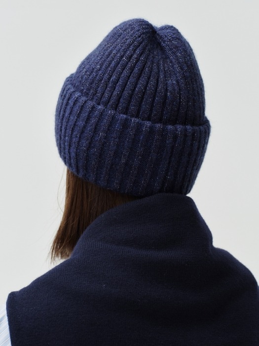 classic logo beanie - navy