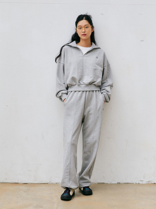 PRIMIUM LOGO 2WAY BANDING PANTS_Malange grey