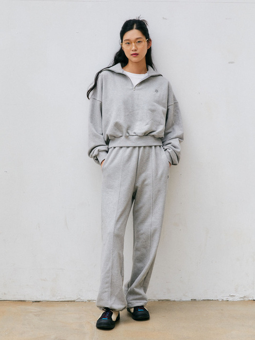 PRIMIUM LOGO 2WAY BANDING PANTS_Malange grey