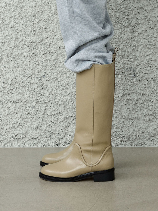 SELMA LONG BOOTS_OLIVE BEIGE/RSF07BE