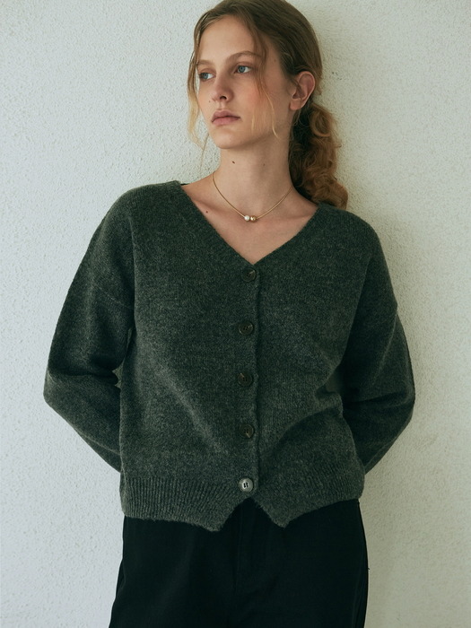 MODERN SYMBOL CARDIGAN_GRAY