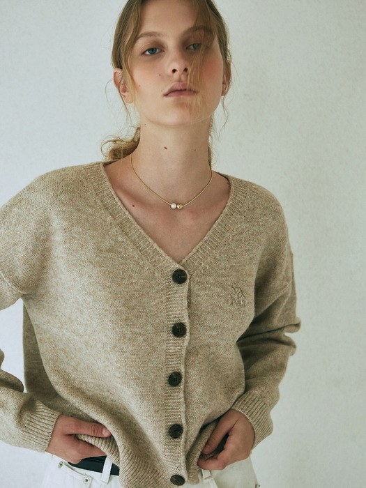 MODERN SYMBOL CARDIGAN_GRAY