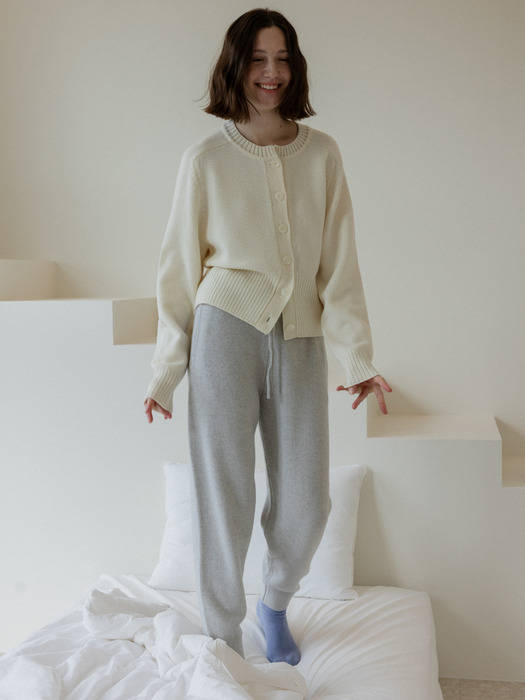 Elizabeth Knit Pants (Light gray)