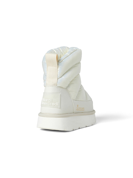 HIVER PADDING OBLIQUE BOOTS_WHITE