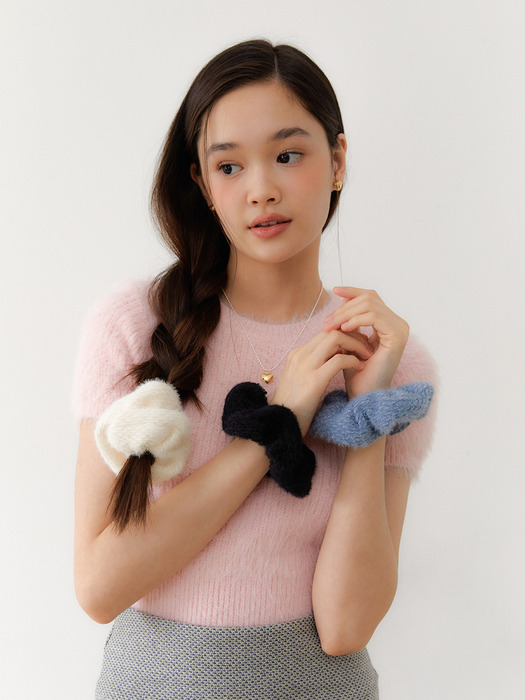 checkmate knit scrunchie_3colors