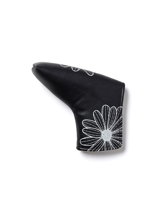 BLADE PUTTER COVER DUO FLOWERS_BLACK RED