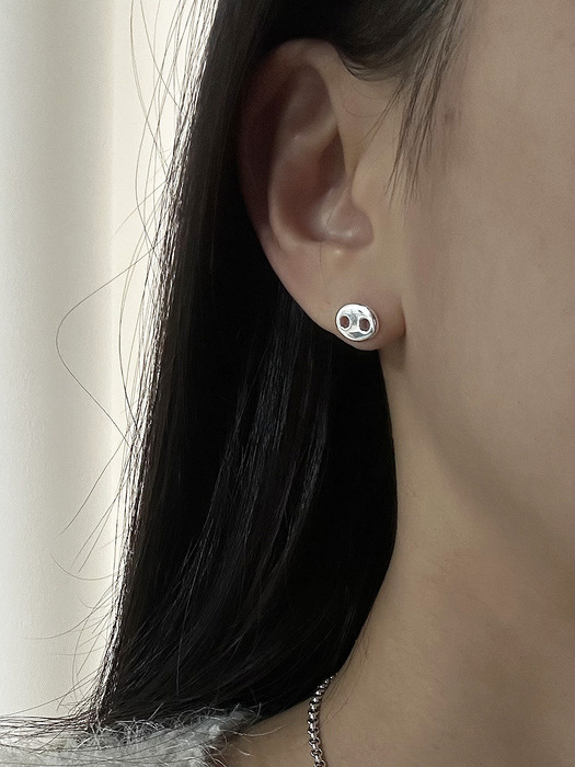 [925silver] Pig nose earring