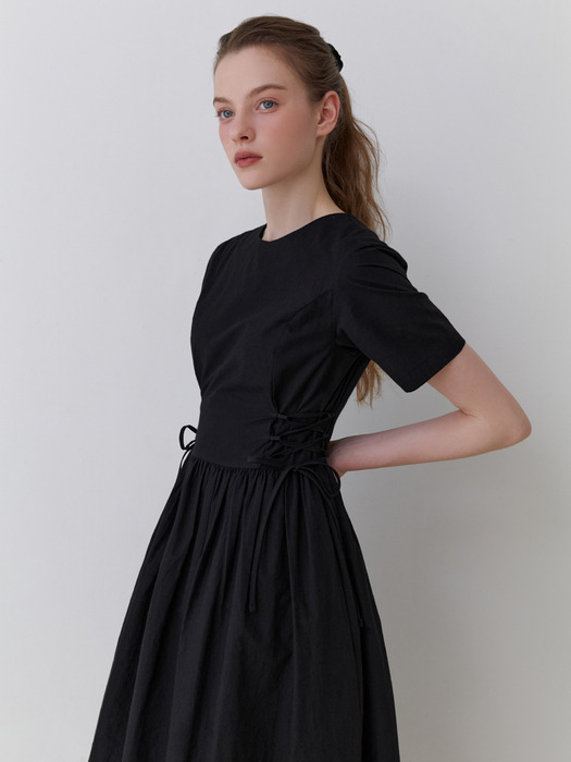 Peach corset dress (black)