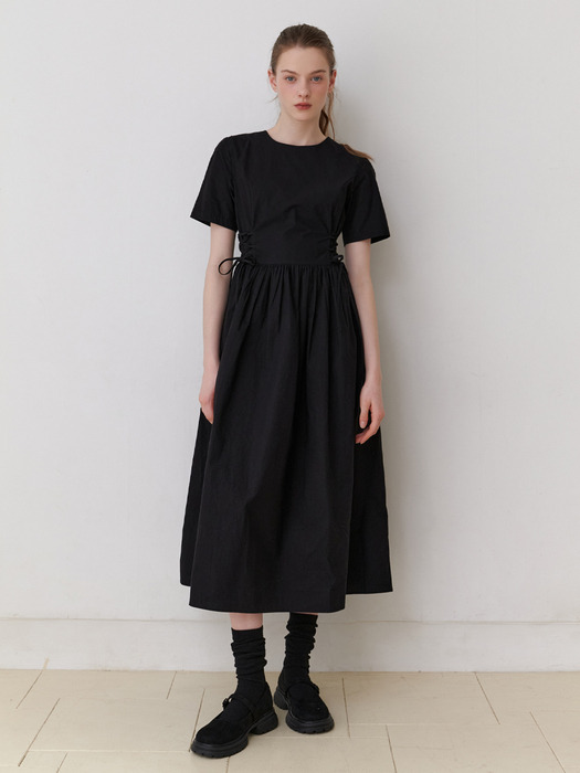 Peach corset dress (black)