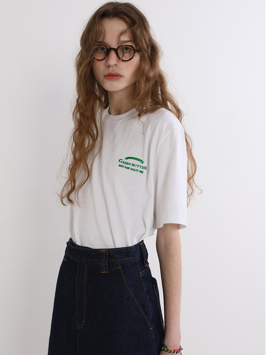 Needlework Logo Tee (Ivory)