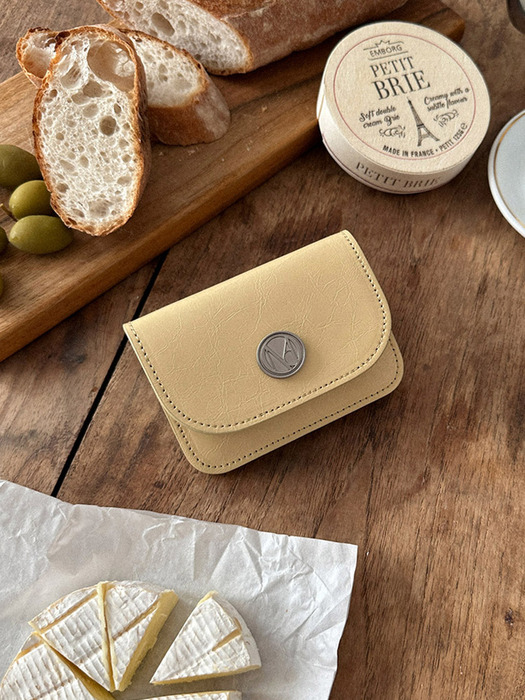 Ecrin card wallet - Butter