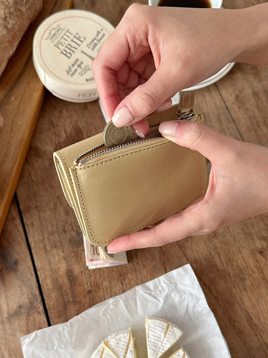 Ecrin card wallet - Butter