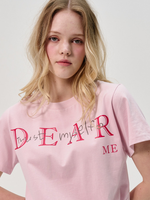 Dear Me Half_Sleeve T-shirt_Pink