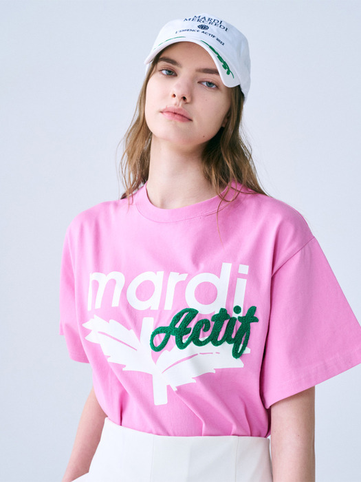 T-SHIRT ACTIF BLOOMMARDI_PINK GREEN