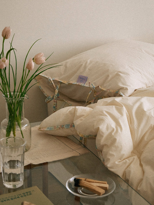 러브바인더 60수 고밀도순면 리본 차렵이불(SS/Q/K) 5종