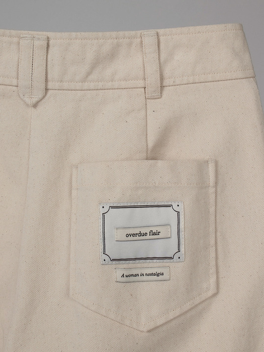 COTTON STRAIGHT PANTS_ECRU