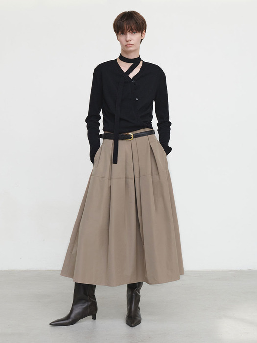 Pleats Full Skirt SW4AS834_2color