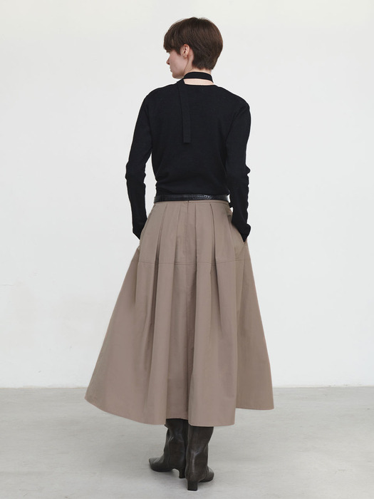 Pleats Full Skirt SW4AS834_2color