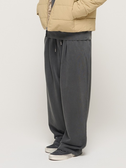 IN PIGMENT TRAINING WIDE STRAIGHT PANTS (CHARCHOL)