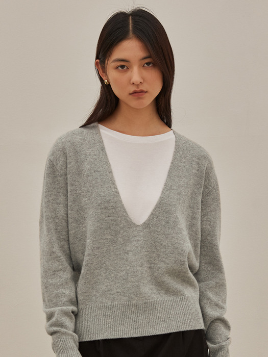 [단독]OAT DEEP V KNIT (3colors)