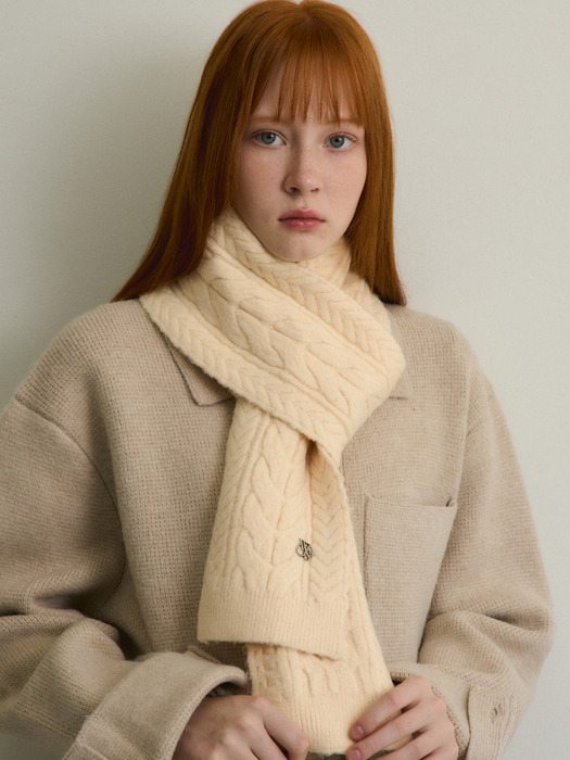 Always Cable Knit muffler 2 COLOR