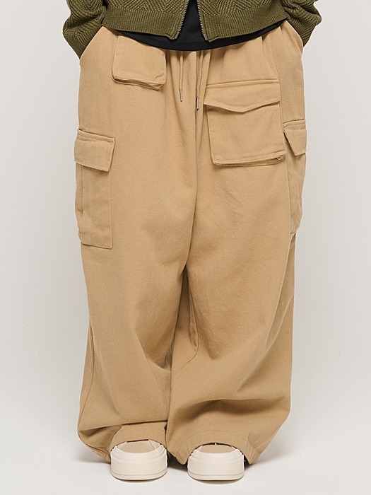 CB MULTI CARGO BANDING PANTS (BEIGE)