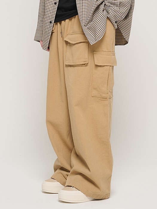 CB MULTI CARGO BANDING PANTS (BEIGE)