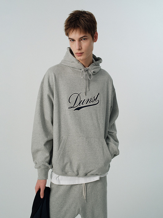 UNISEX PATCHED LOGO HOODIE MELANGE GREY_M_UDTS5A118G2