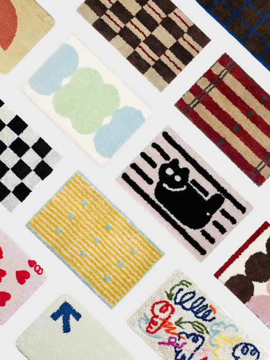 NOMIA 터프팅 디자인 발매트 16종