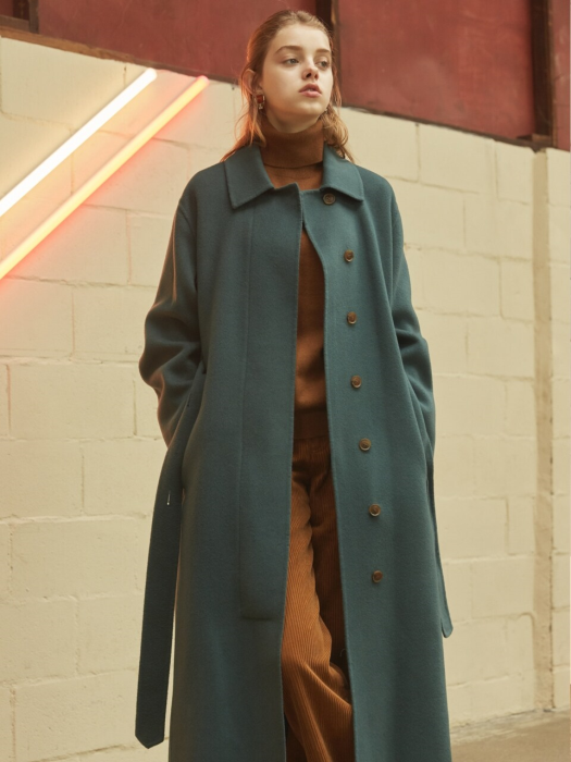 belted long coat