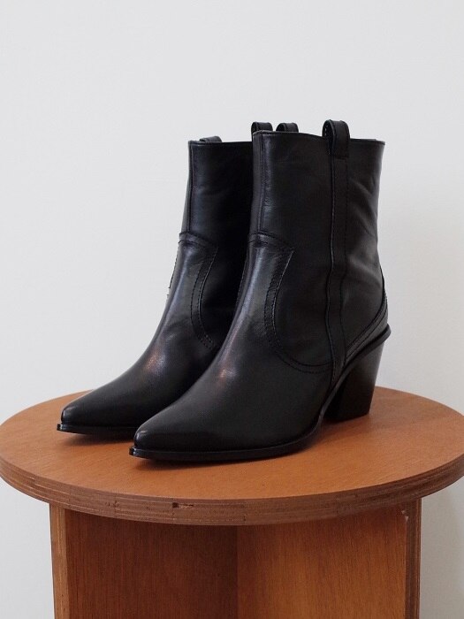 all basic western boots black