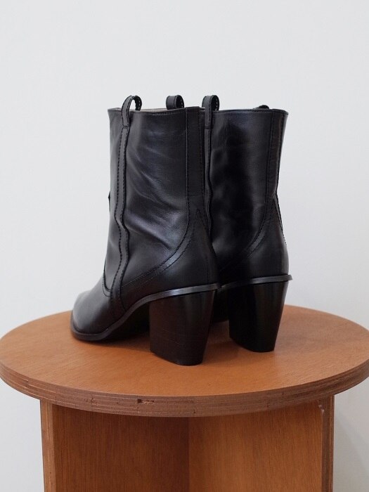 all basic western boots black