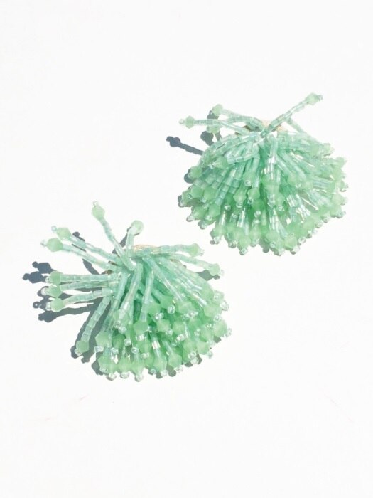 jade coral earring