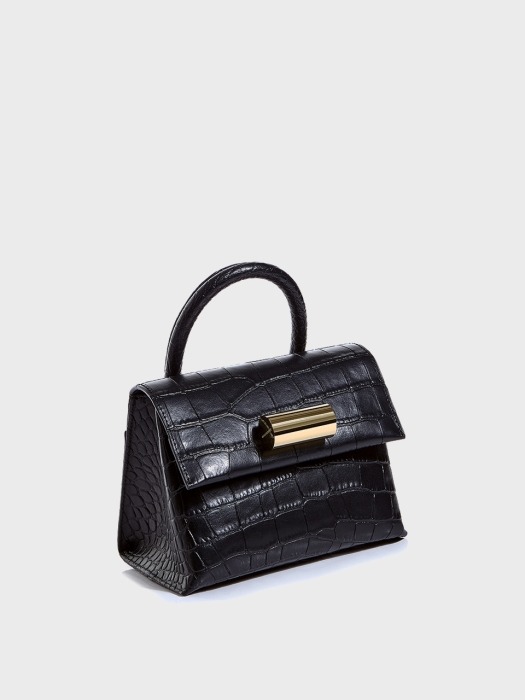 CHIARA TOTE S_CROCO BLACK