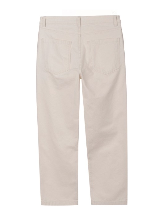 via Classic selvedge cropped jeans_Ivory