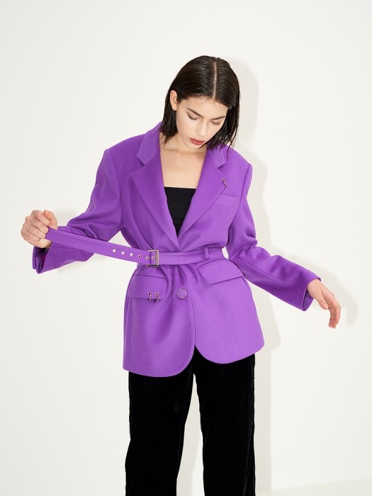 The Back to classic tailored jacket [Pop-purple]
